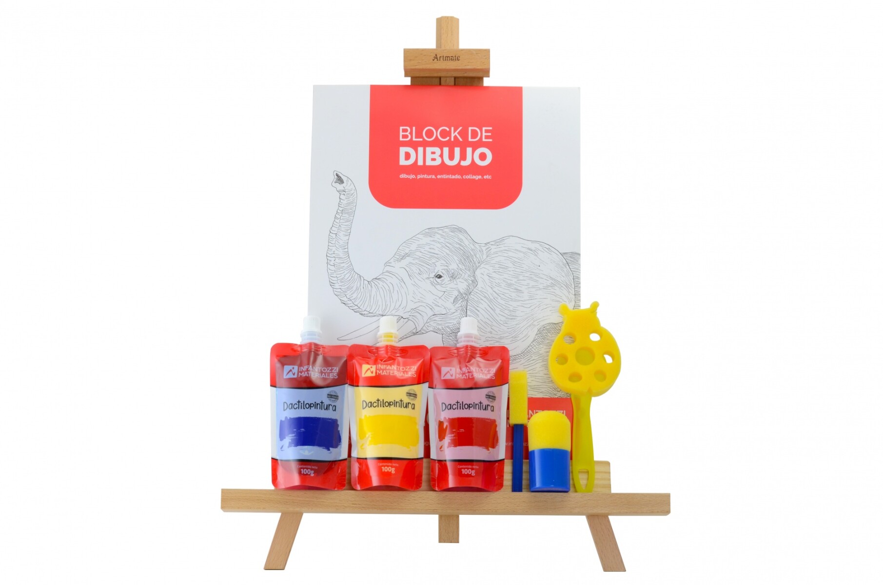 Kit Atril de mesa Dactiloacuarela 