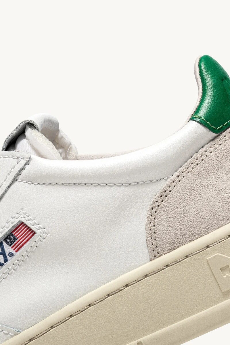 MEDALIST LOW MAN LEAT/SUEDE WH Blanco