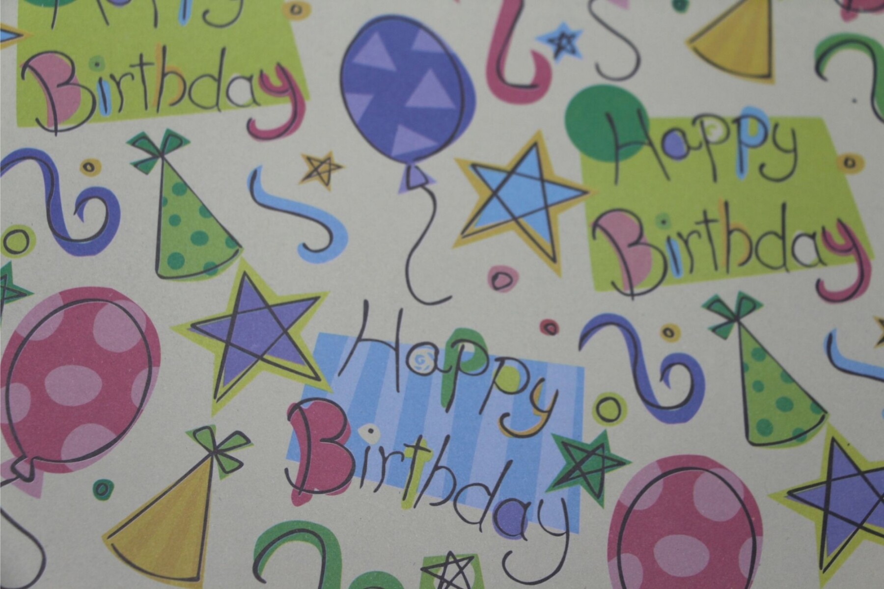 PAPEL DE REGALO 75 X 50 - HAPPY BIRTHDAY 