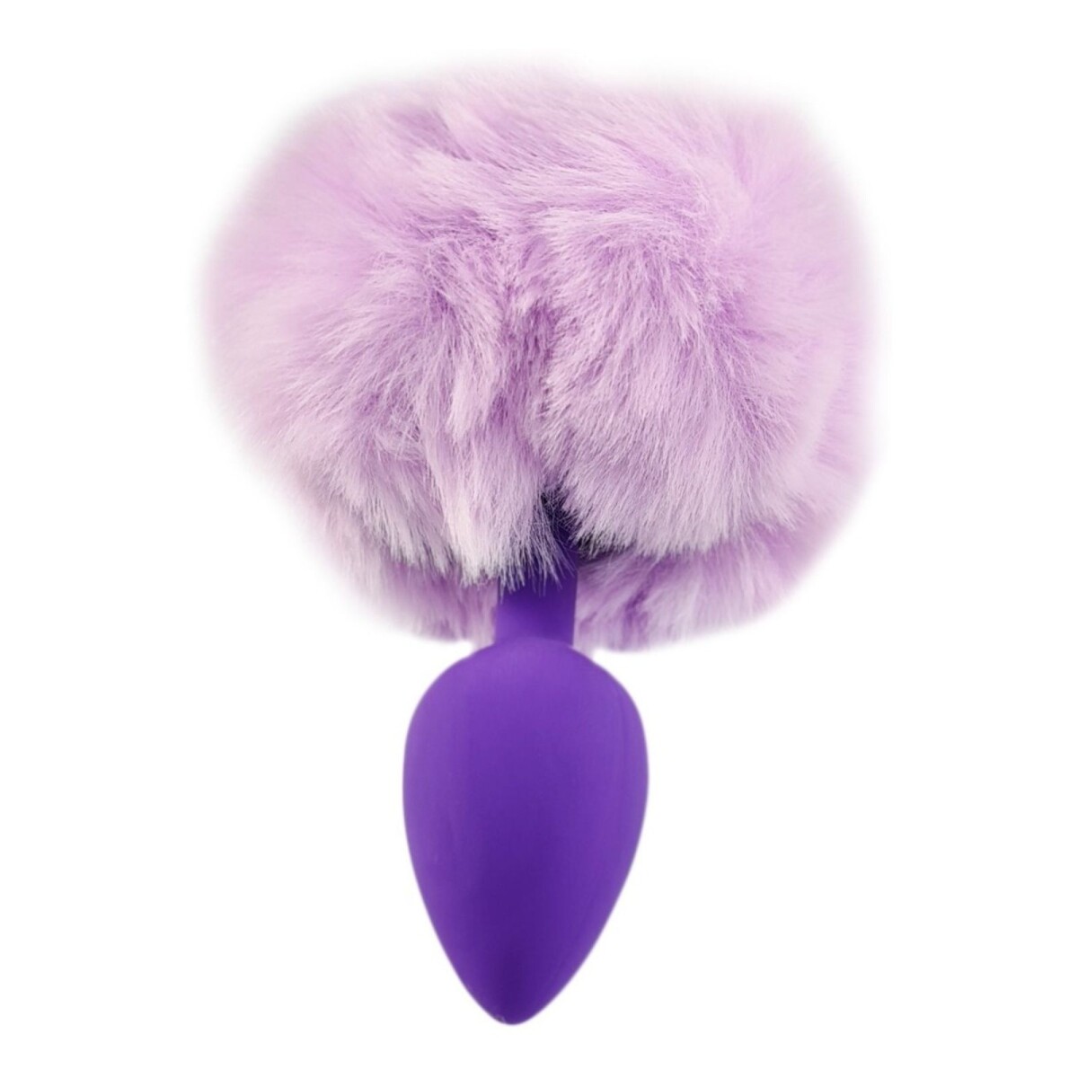 Plug Anal Pompon Conejita Consolador Estimulador Talle L - Color Variante Lila violeta 