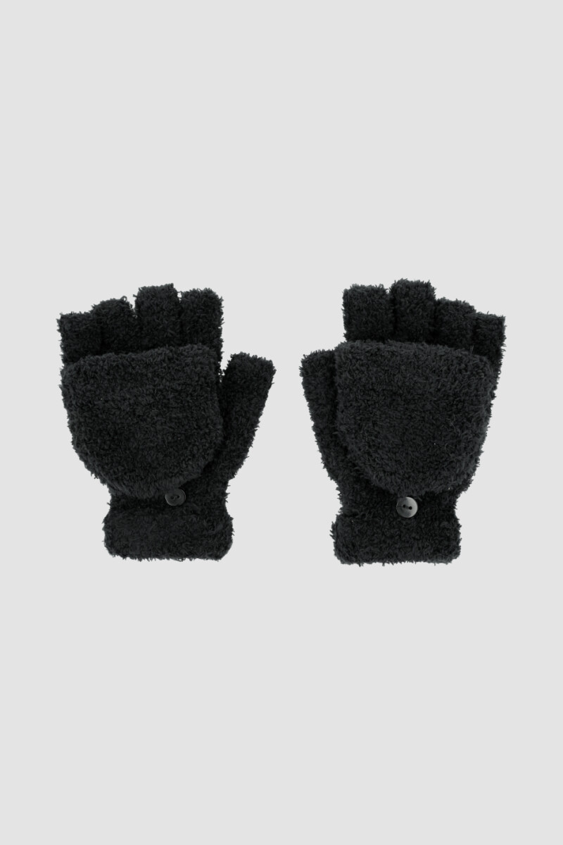 Trespass Guanti Tista Touch Screen Con Polsino Elastico E Coulisse - Neri
