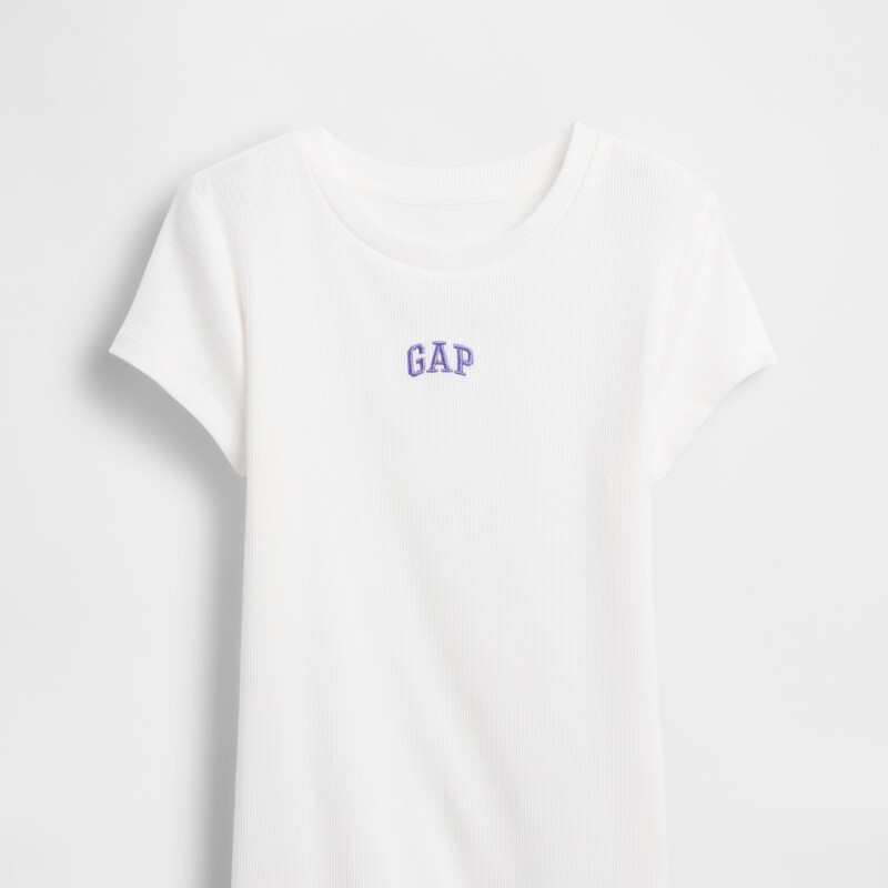 FRCH SS RIBBED TEE NEW OFF WHITE