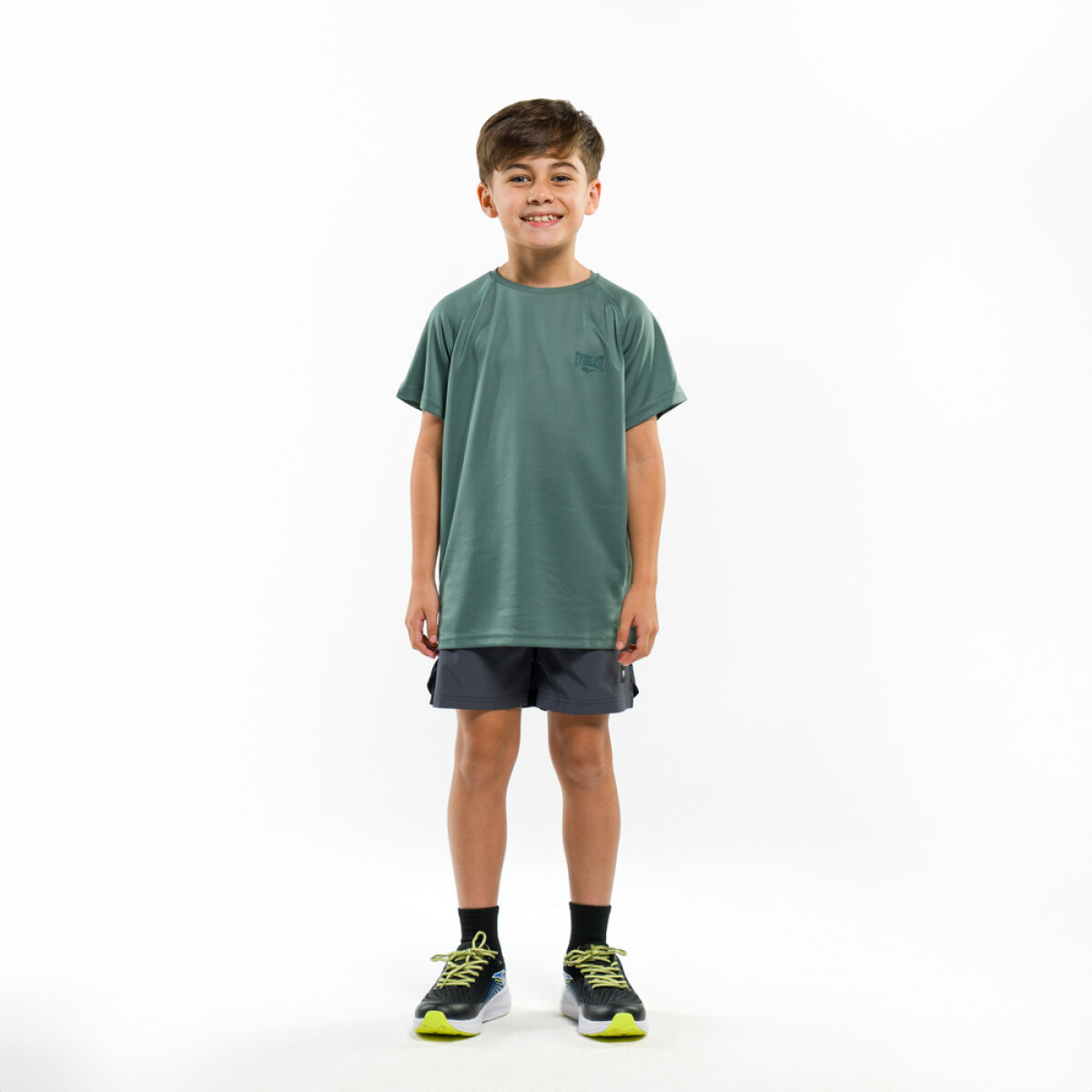 TSHIRT BOYS POLY BORDER-GN - VERDE 
