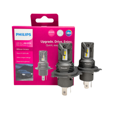 LAMPARA - H4 H19 12V LED ULTINON ACCESS PACK X2 PHILIPS LAMPARA - H4 H19 12V LED ULTINON ACCESS PACK X2 PHILIPS