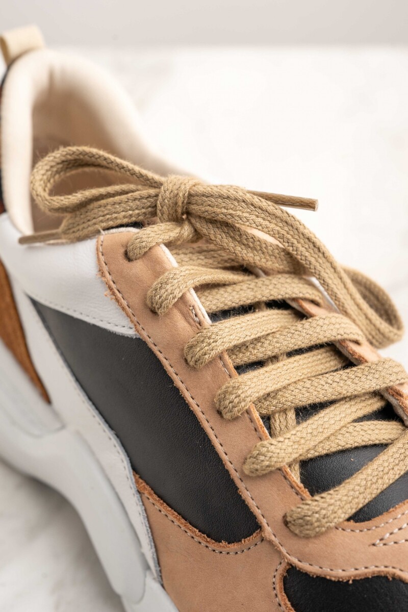 Zapatilla Combinada Whisky