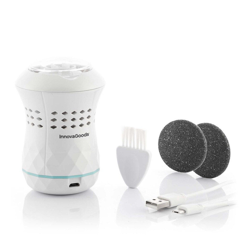 PEDICURA C/ASPIRADOR ABS BLANCO INNOVAGOODS