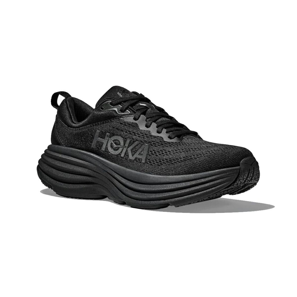 Championes Running Hombre Hoka Bondi 8 Wide - Negro-negro 