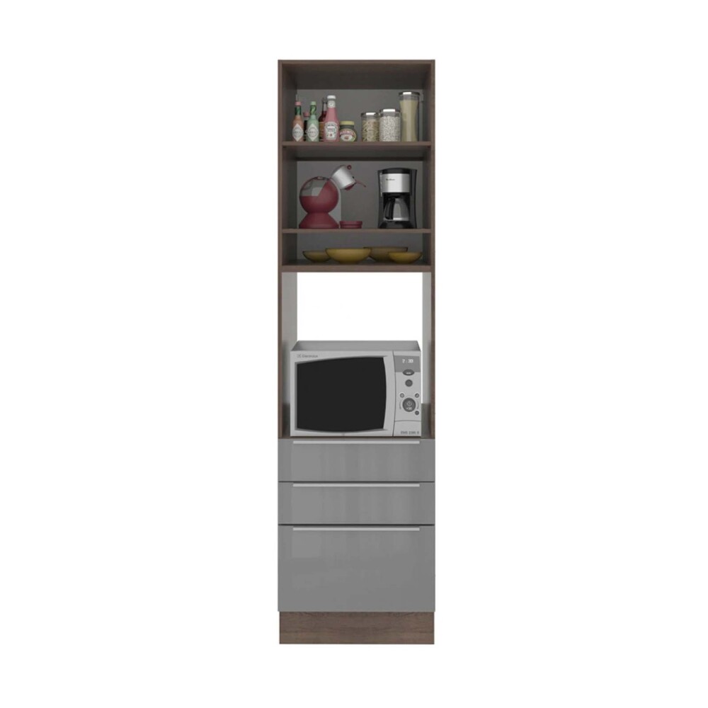 ARMARIO DE COCINA 60 CM MDP GRIS LUX