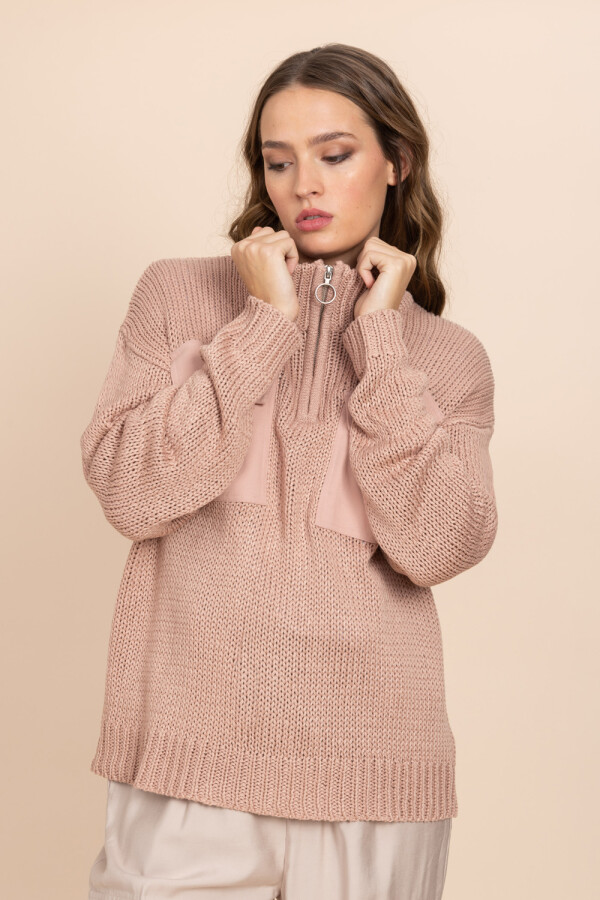 Sweater tejido Rosa