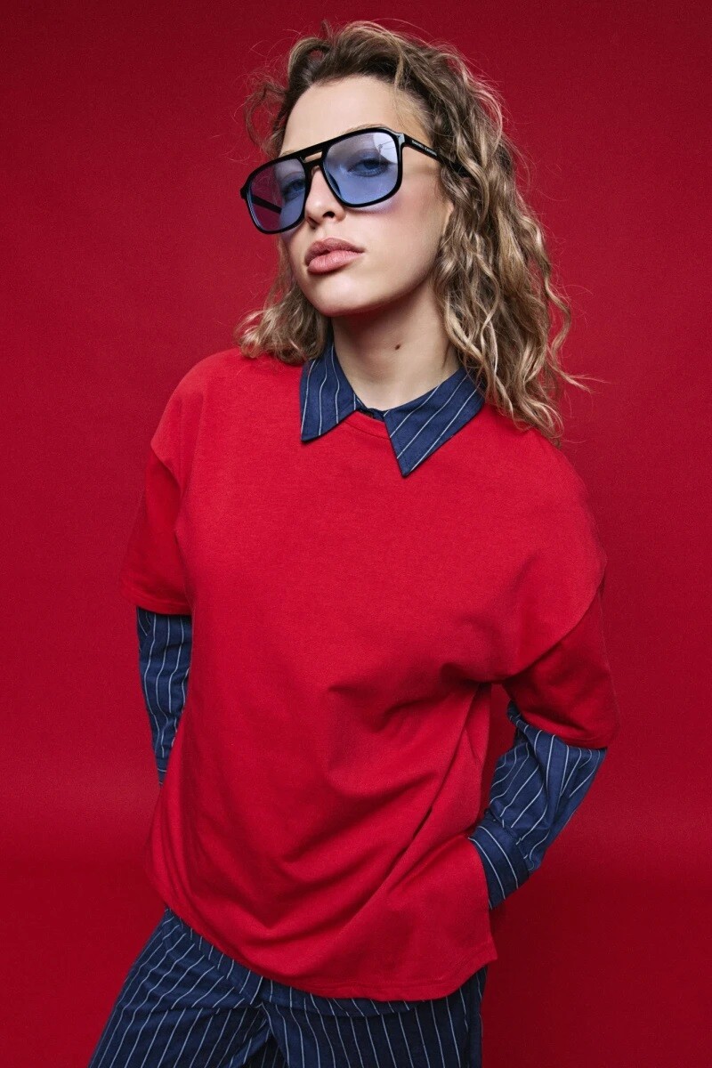 T-SHIRT D.CASSIN NARA - ROJO 