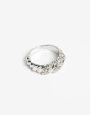 Anillos Medianos y Grandes Metal Anillo Metal Y Strass - Plateado Rodio
