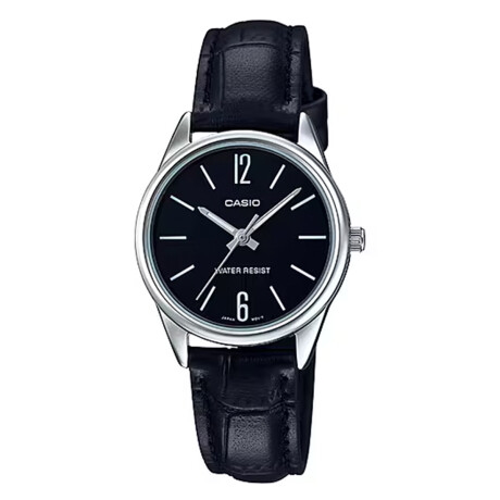 Reloj CASIO LTPV005L-1AUDF en Cuero Negro Esfera 34mm 0