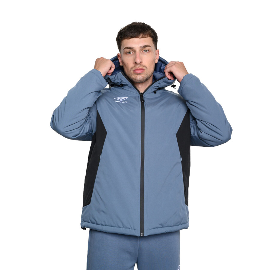 Campera de Hombre Umbro Azul Piedra - Negro