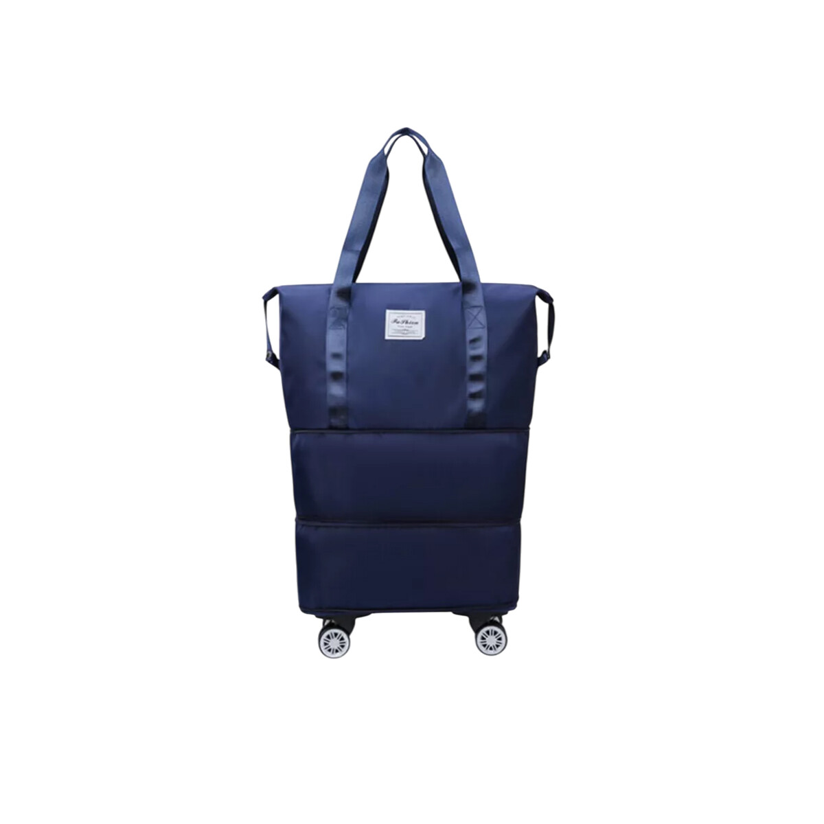 Bolsa Plegable Con Rueditas Para Viaje - Azul 