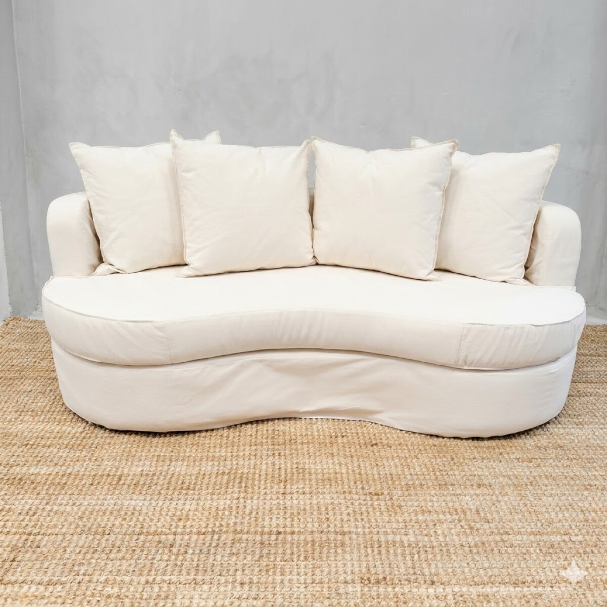 Sillón Curvo Bold Natural 