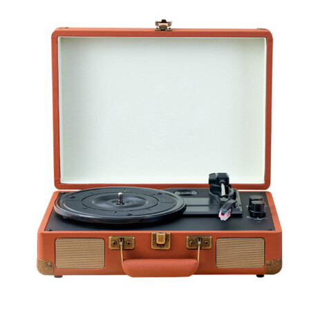 Tocadiscos Vinilo Retro Parlante Bluetooth Portátil Marron