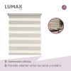 Cortina Roller Zebra Simple Lumax 1.4 X 2.1m Gran Calidad Beige