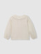 Blusa Nido De Abeja Blanco Roto