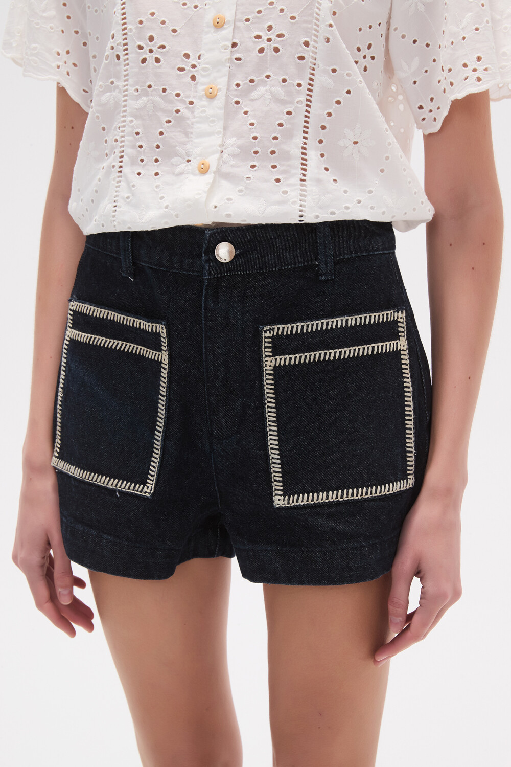 Short Pavin Azul Indigo