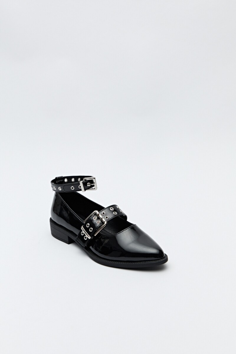 ZUECO PALISADE Charol Negro