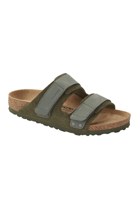Sandalia Uji Suede Leather - Regular Verde