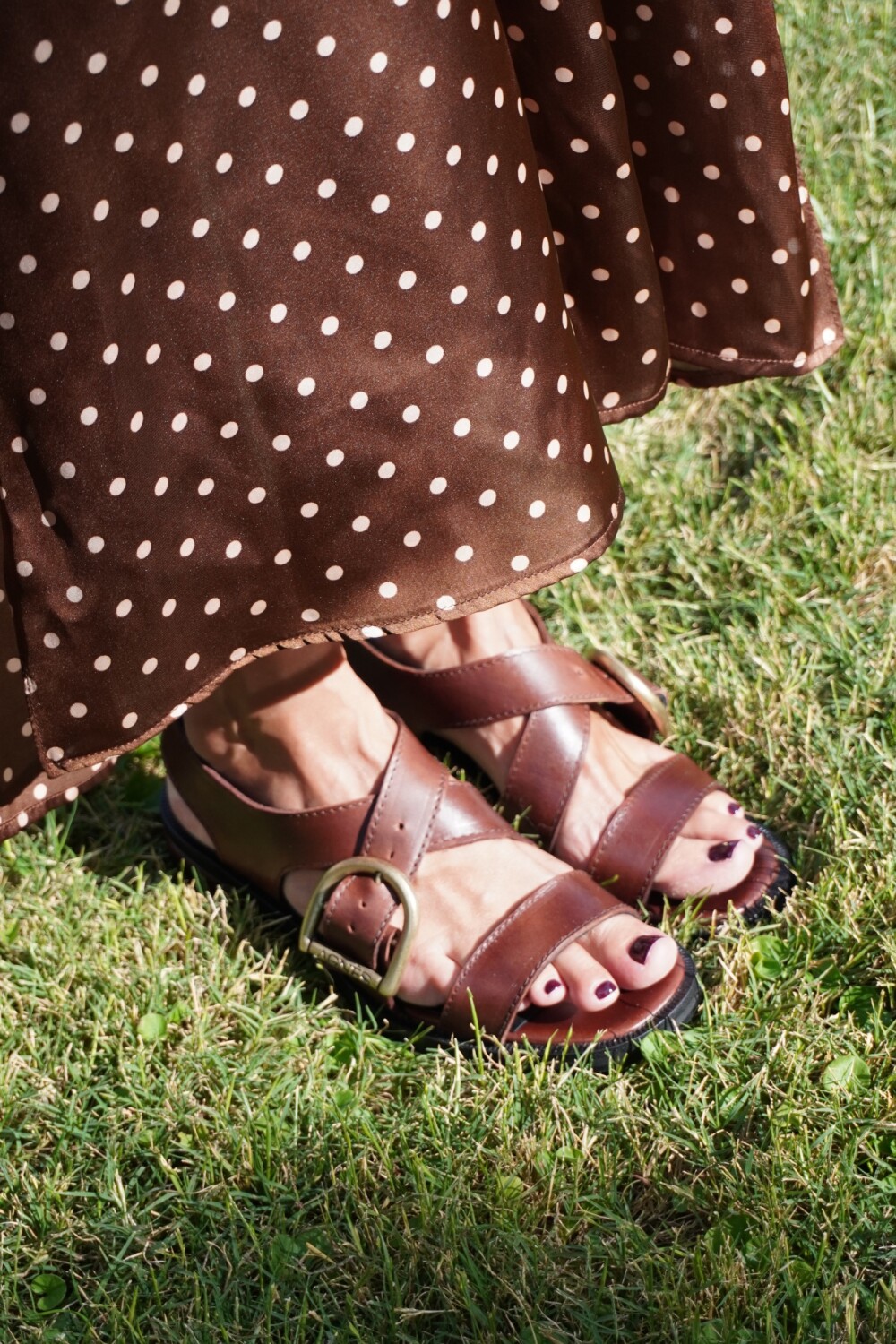 Buckle Sandals Chocolate