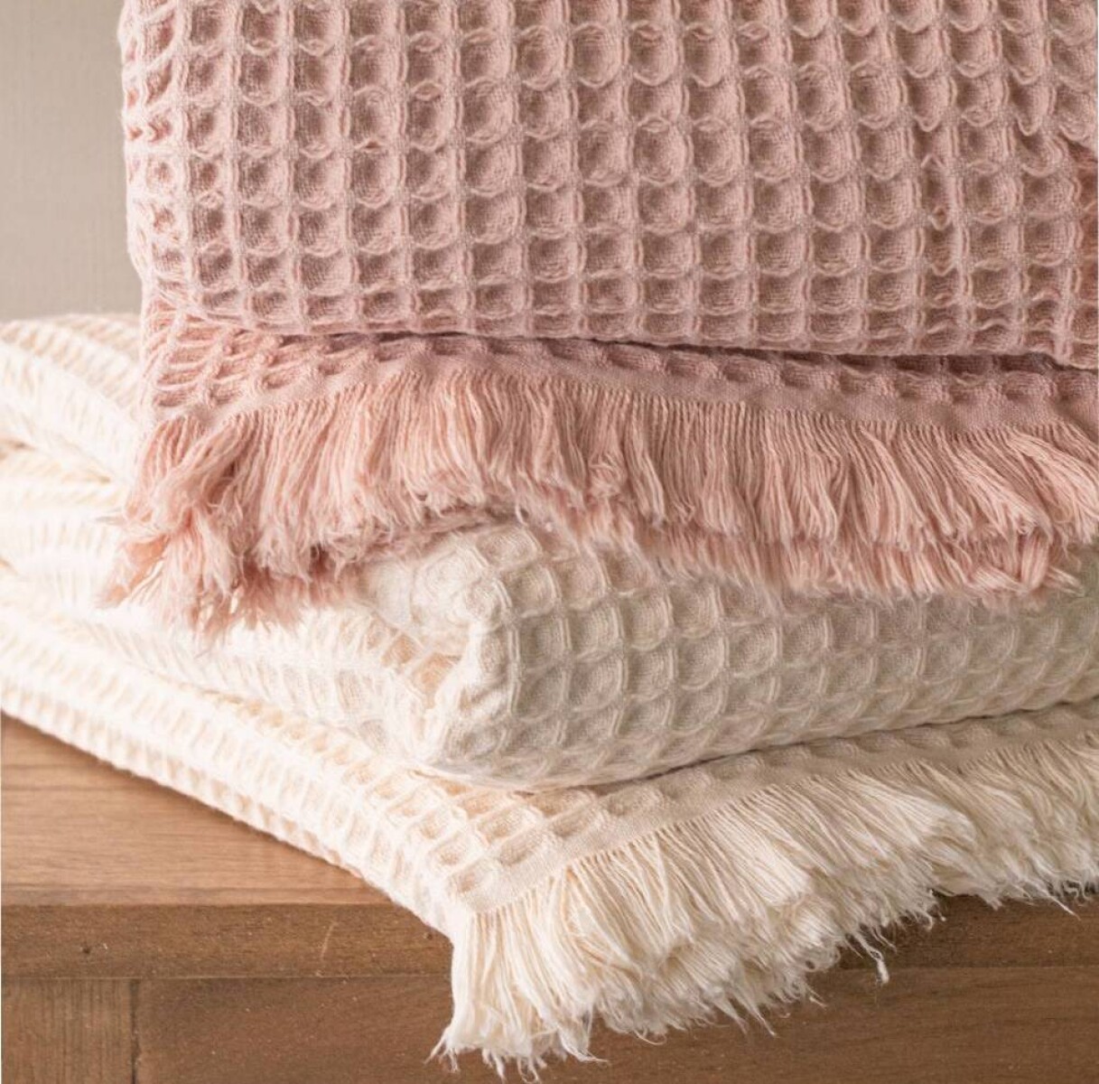 Manta Cloque - Rosa 
