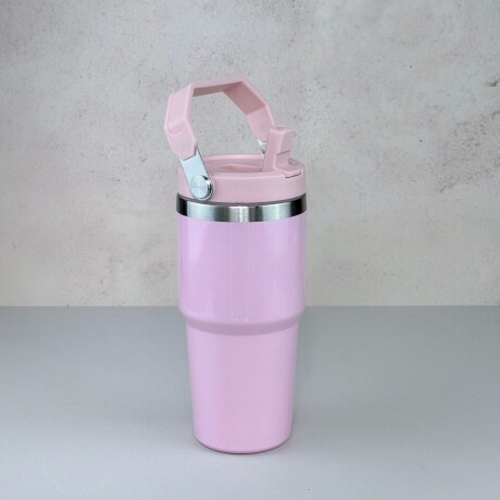 Vaso Térmico de Acero Inoxidable con Asa 600ML | Rosa Vaso Térmico de Acero Inoxidable con Asa 600ML | Rosa