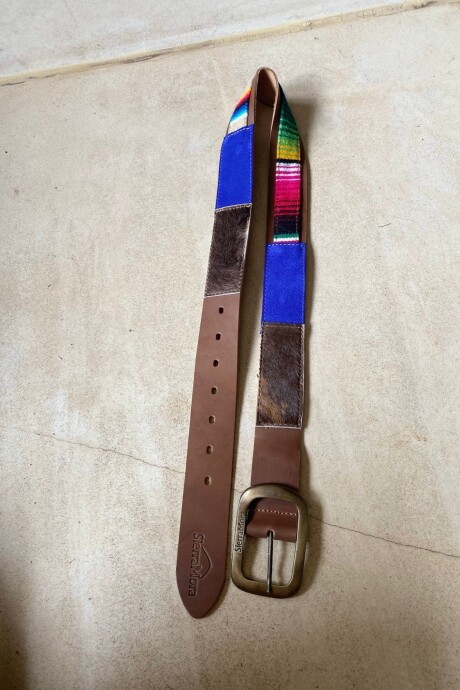 Handcrafted Belt Azul Bolita