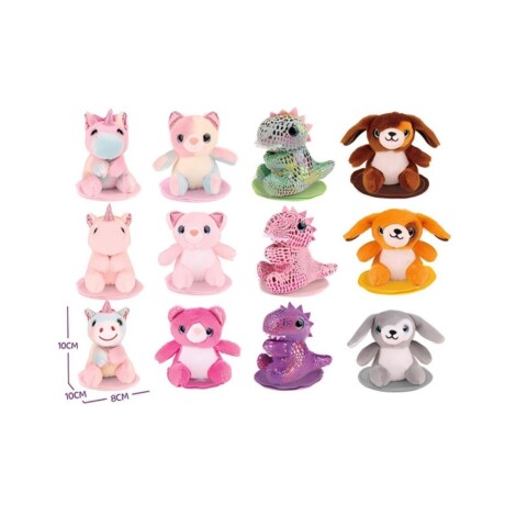 PELUCHE CON IMAN GATITO FUCSIA DR5134 FUCSIA