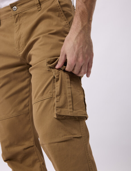 Pantalon cargo Ryder tostado