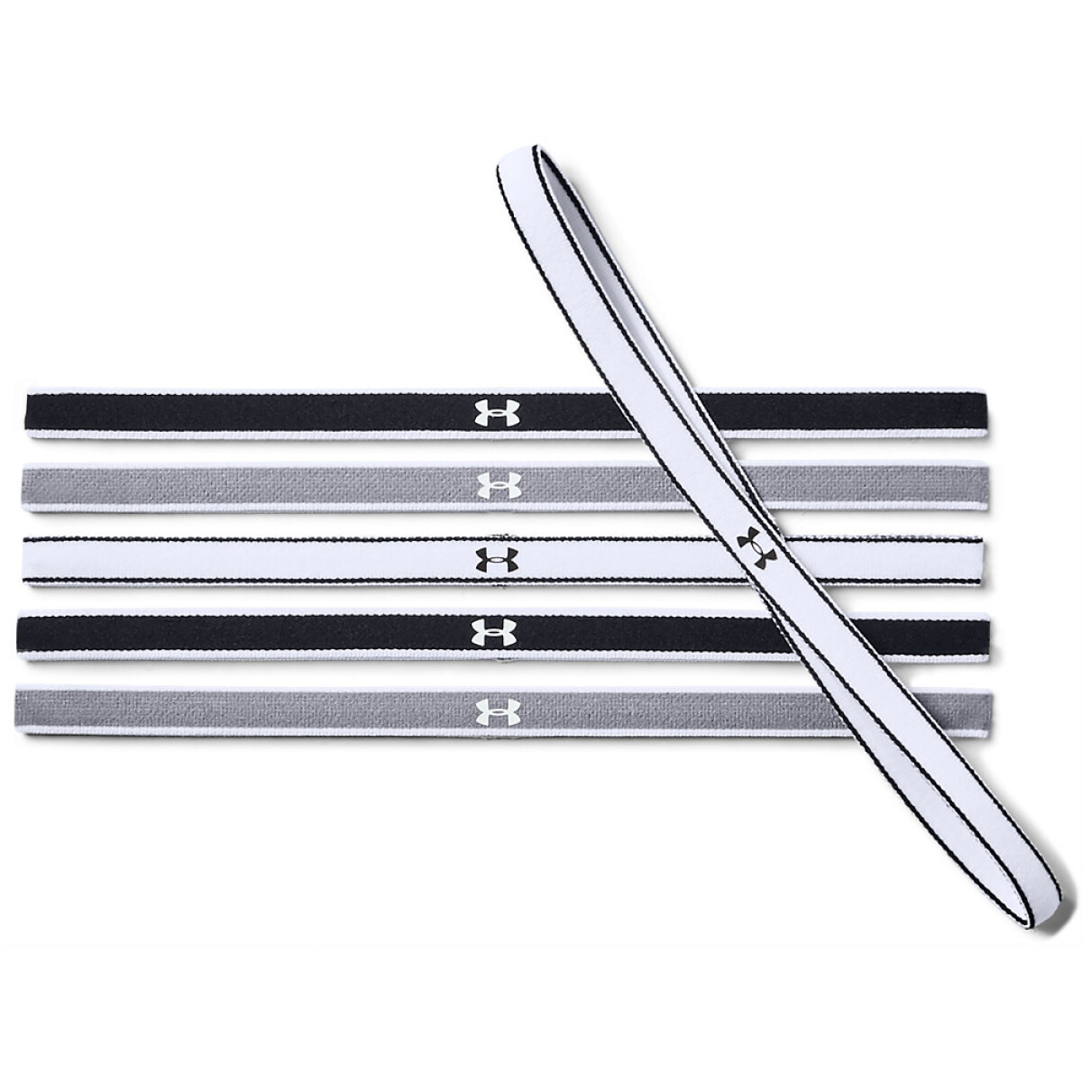 UA Mini Headbands (6pk)-PNK - BLK-005 