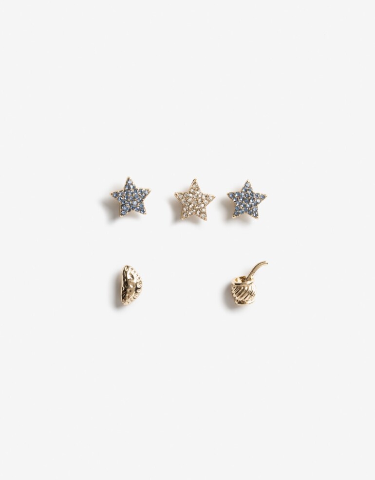 Prendedor Strass Set De Pines Argentina - Dorado