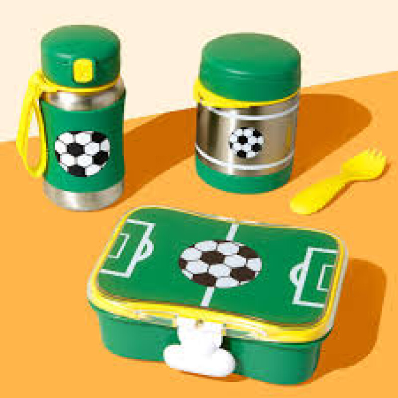 Tupper Contenedor lanchera para niños 2 en 1 Fútbol