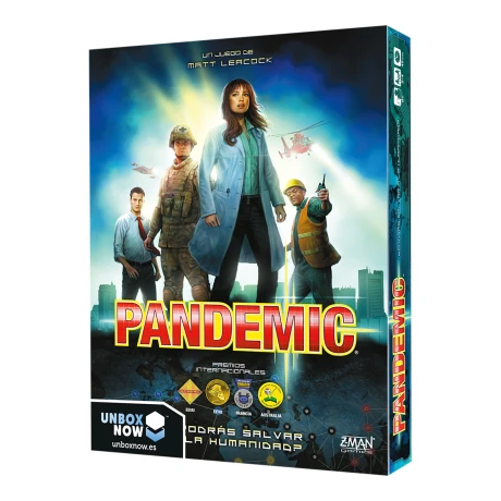 Z-man Games - Juego de Mesa Pandemic - +8 Años. 2 - 4 Jugadores. Idioma Español. 001
