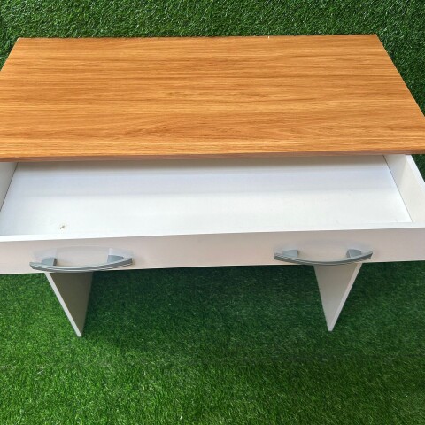 [OUTLET] Escritorio Juvenil Mesa De PC 90cm Con Cajón Blanco / Cinamomo [SOLO RETIRO] [OUTLET] Escritorio Juvenil Mesa De PC 90cm Con Cajón Blanco / Cinamomo [SOLO RETIRO]