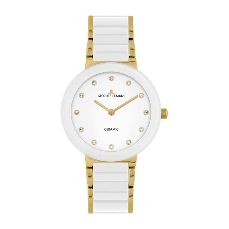 Reloj Jacques Lemans 42-7L Monaco de acero y cerámica en oro Blanco