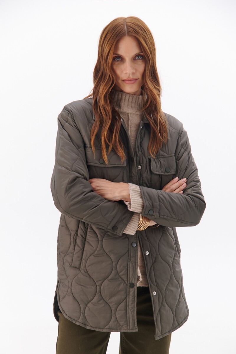 CHAQUETON MATELASSE VERDE
