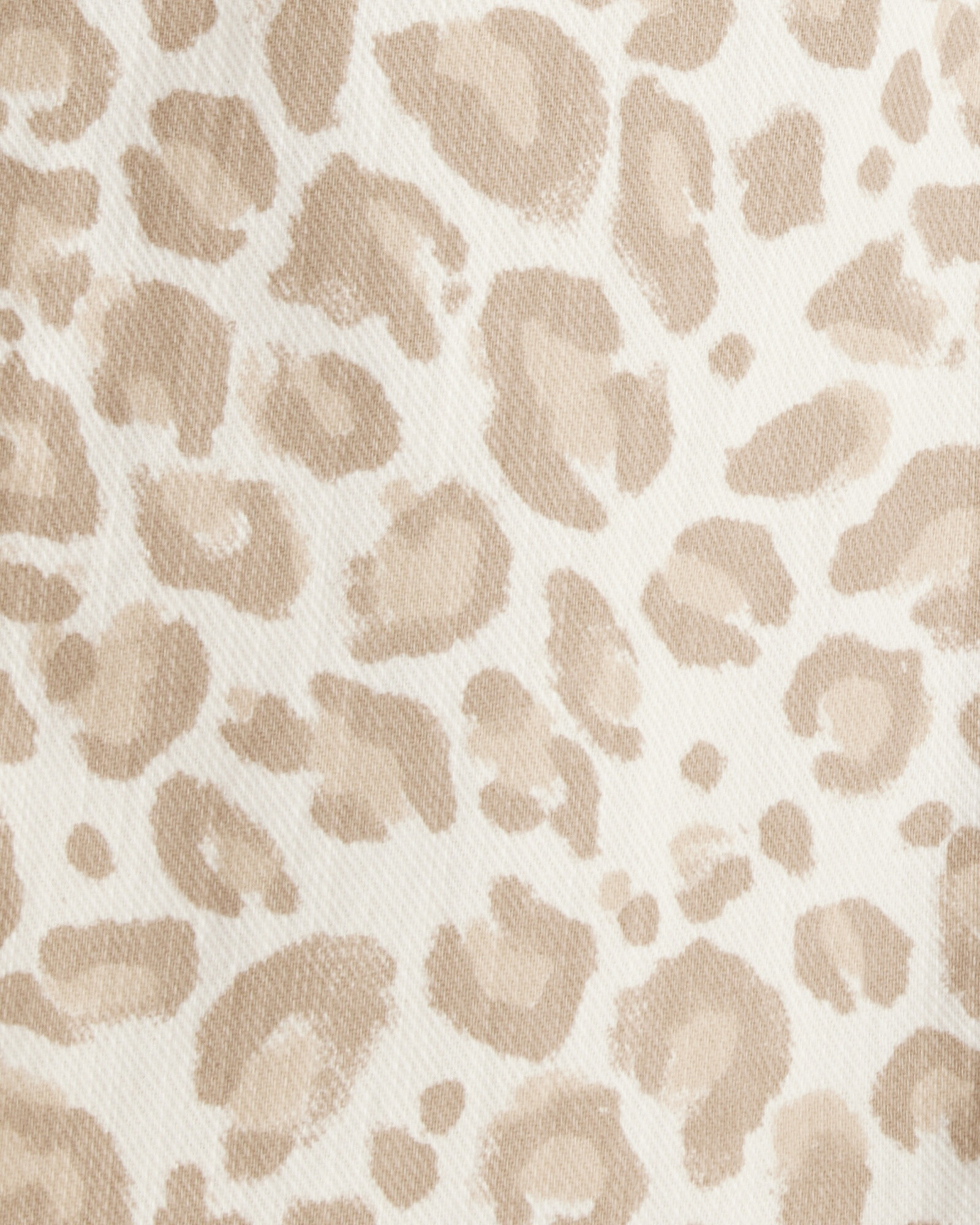 Pantalón jean, pierna ancha, diseño leopardo Sin color