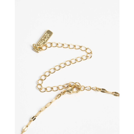 Collar Con Charms De Cubic Zirconia Dorado