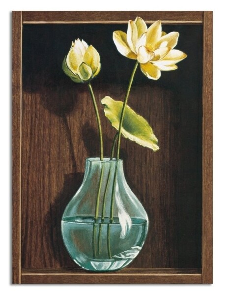 CUADRO CANVAS 30x40cm JARRÓN VIDRIO CUADRO CANVAS 30x40cm JARRÓN VIDRIO