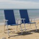 Set X 2 Sillas Altas Conforto Sannet Aluminio AZUL OSCURO