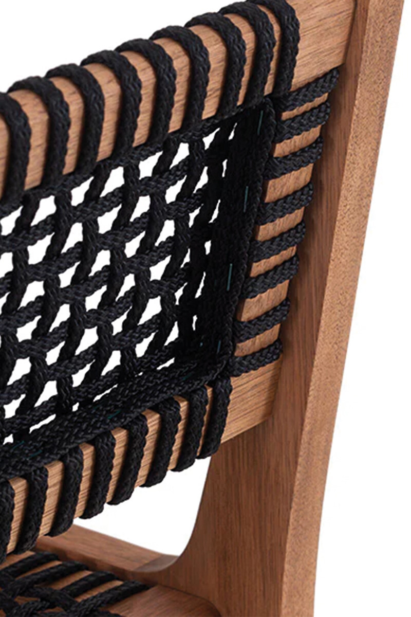 TRACO BANQUETA BANQUETA ALTA TRACO CUERDA NEGRA 40x46x106/75CM JATOBA