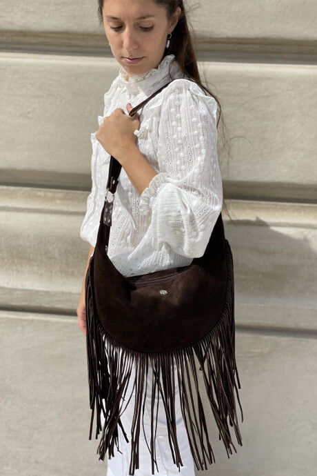 Cartera fede Chocolate gamuza