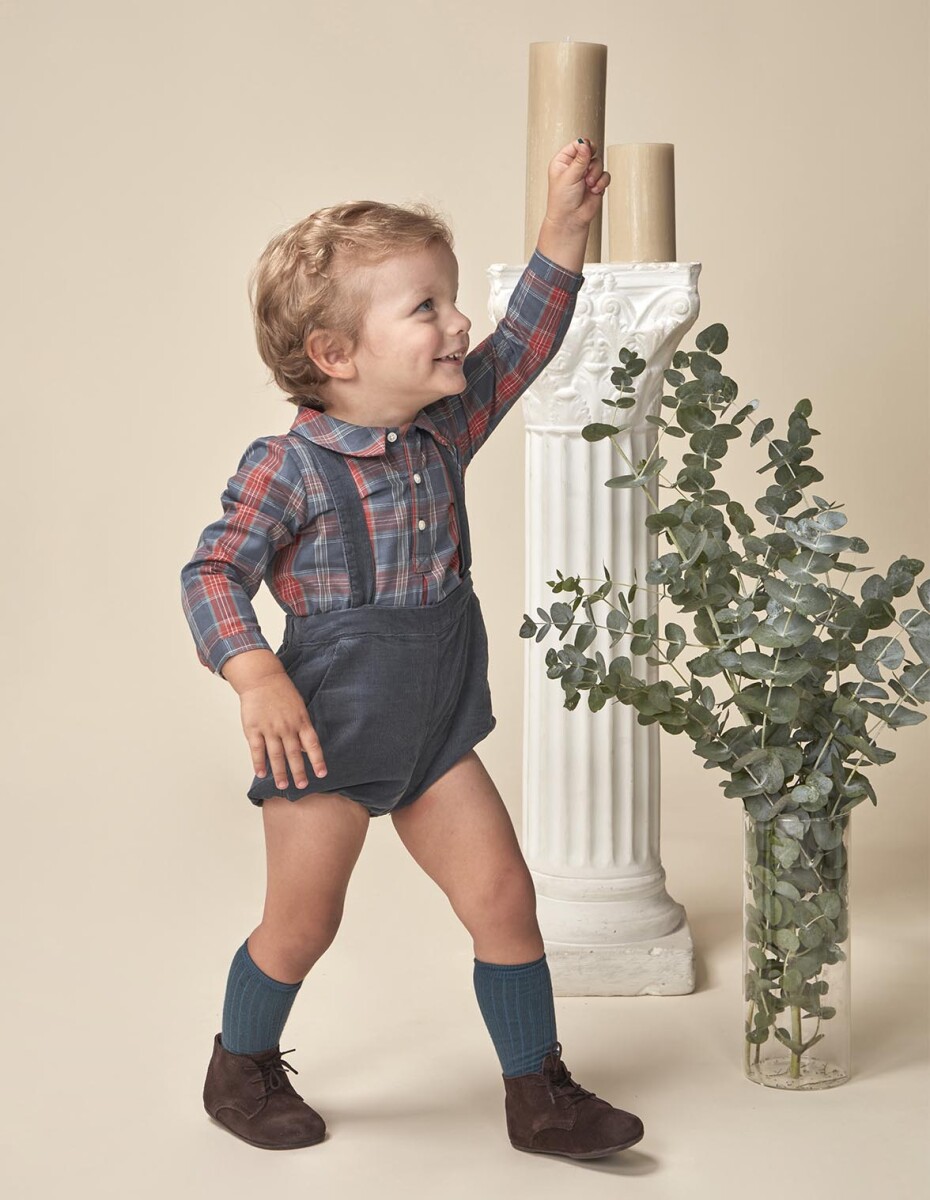 Pantalon Corto Bombacho - Azul Pato 