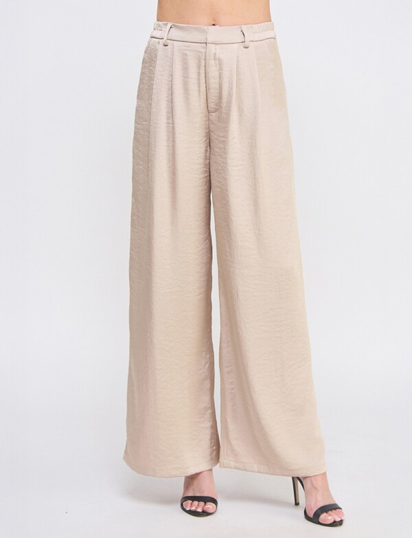 Pantalon Satinado BEIGE