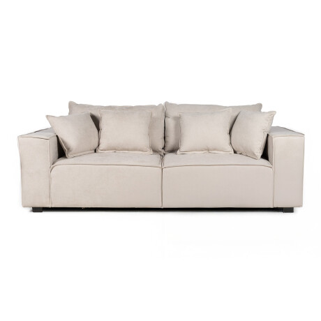 Sofá Modular Maia (2 módulos) - Tela Microfibra 12072 (Beige)