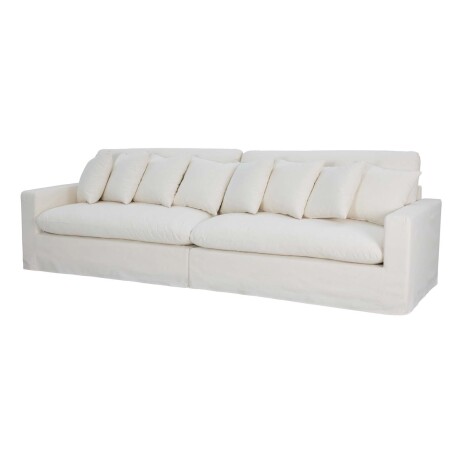 SOFÁ 4 CUERPOS TELA NATURAL-BEIGE MARBELLA CRUDO