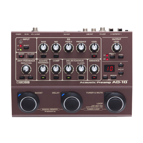Pedal De Efectos Boss Ad10 Acustica Pedal De Efectos Boss Ad10 Acustica