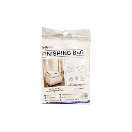 ORGANIZADOR DE TELA RECTANGULAR 105X45X15CM BLANCO